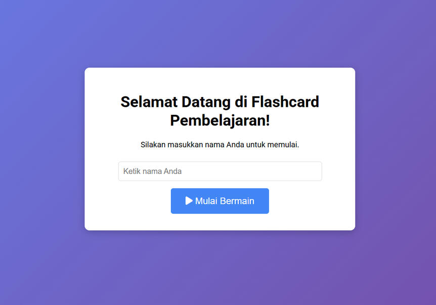Flashcard Game