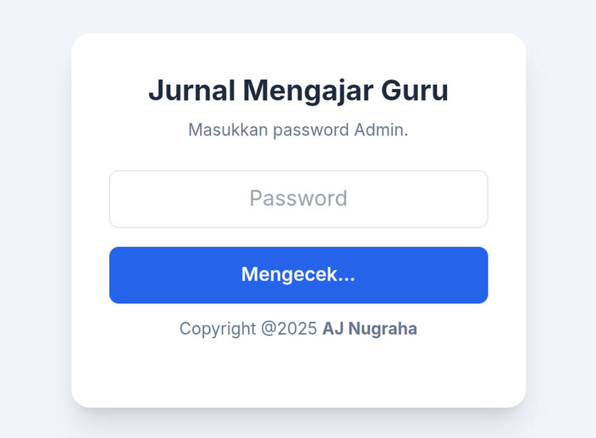 jurnal mengajar guru